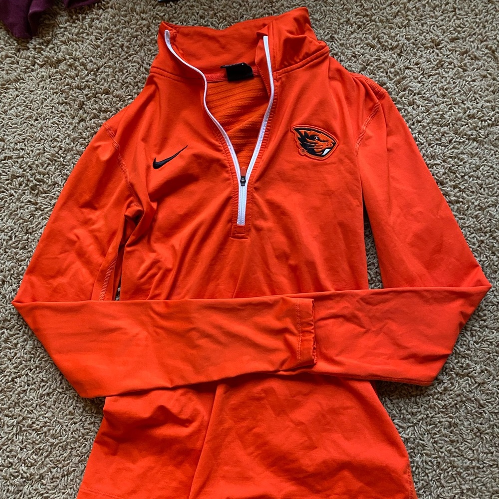 Oregon State Nike Half-zip